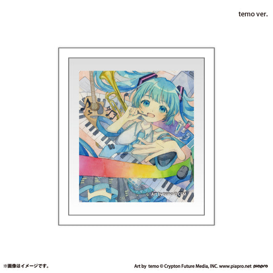 『初音ミク×スモールエス』 額縁マグネット -temo ver.-