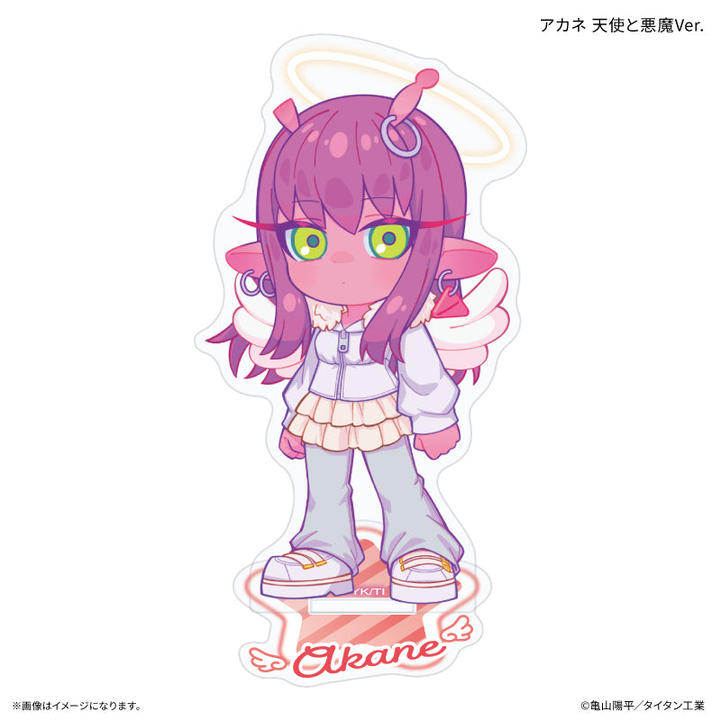 『銀河特急 ミルキー☆サブウェイ』 ミニアクリルスタンド アカネ 天使と悪魔Ver.