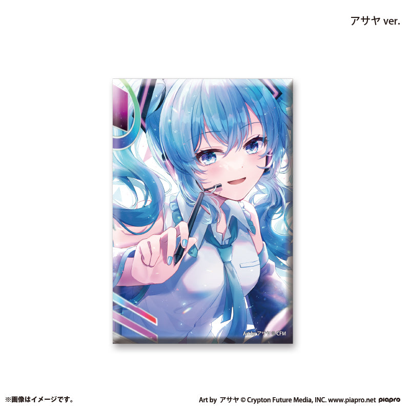 『初音ミク×スモールエス』 スクエア缶バッジ -アサヤ ver.-