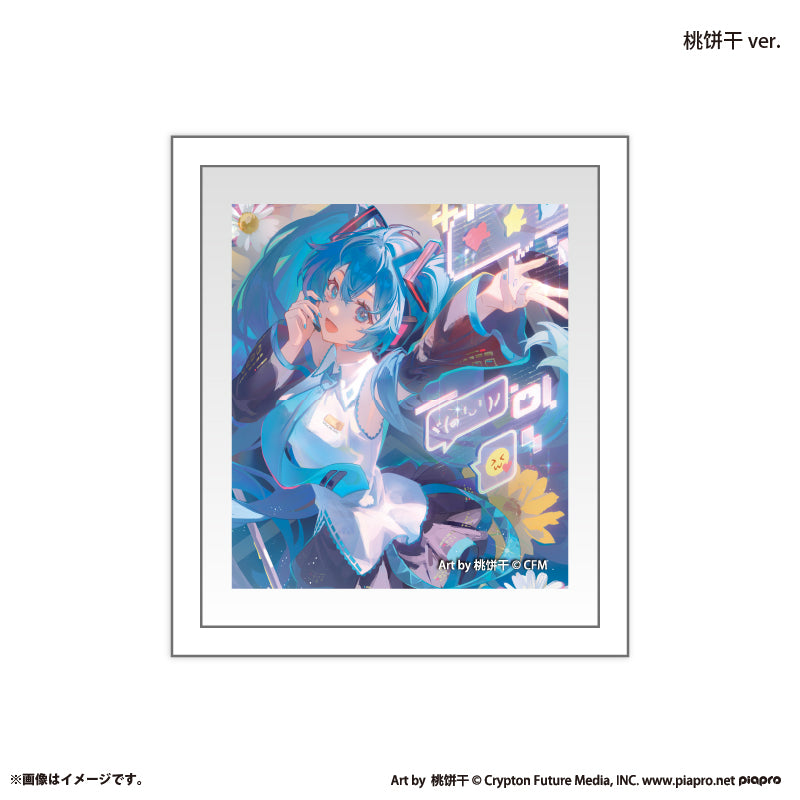 『初音ミク×スモールエス』 額縁マグネット -桃饼干 ver.-