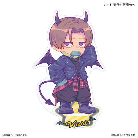『銀河特急 ミルキー☆サブウェイ』 ミニアクリルスタンド カート 天使と悪魔Ver.