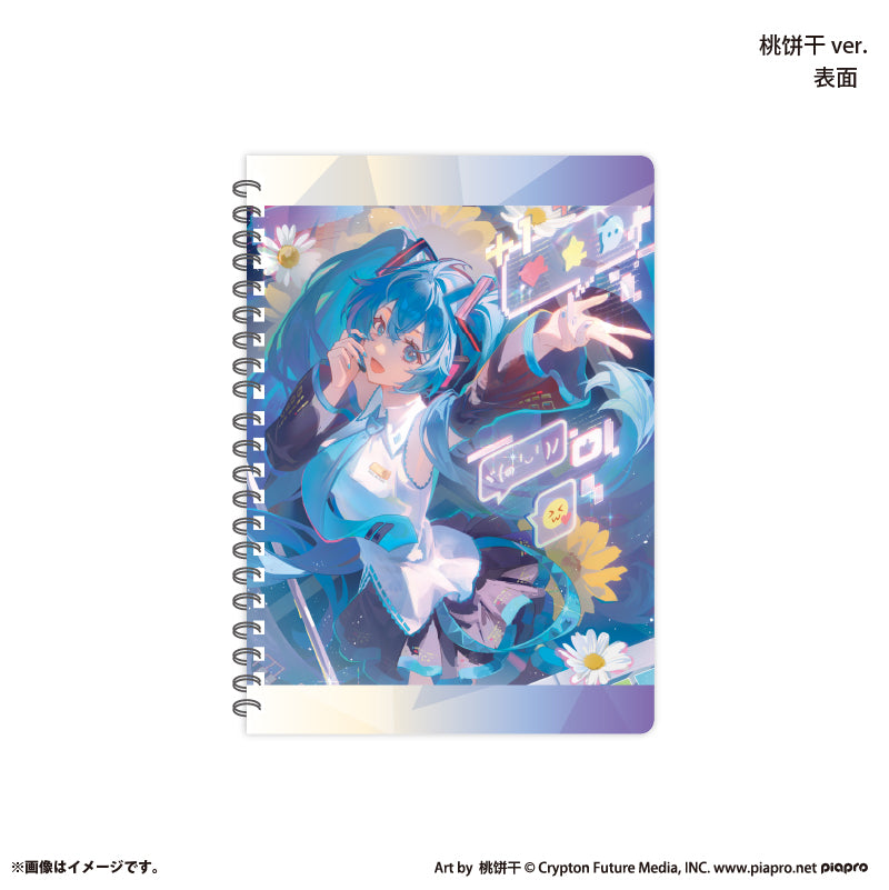 『初音ミク×スモールエス』 A5ダブルリングノート -桃饼干 ver.-