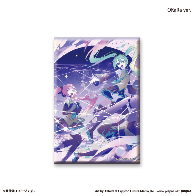 『初音ミク×スモールエス』 スクエア缶バッジ -OKaRa ver.-