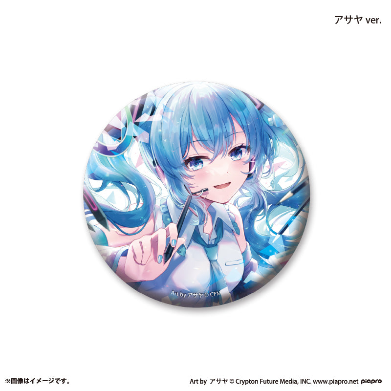 『初音ミク×スモールエス』 缶バッジ ホログラム -アサヤ ver.-