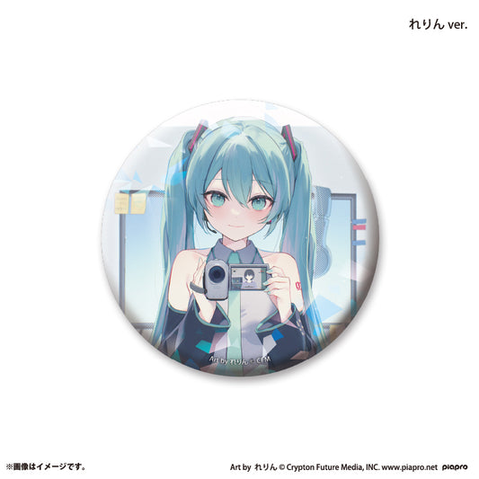 『初音ミク×スモールエス』 缶バッジ ホログラム -れりん ver.-