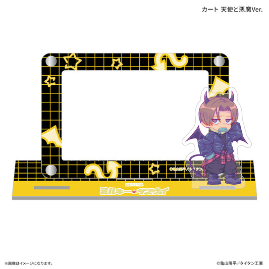 『銀河特急 ミルキー☆サブウェイ』 アクスタ付きカードスタンド カート 天使と悪魔Ver.