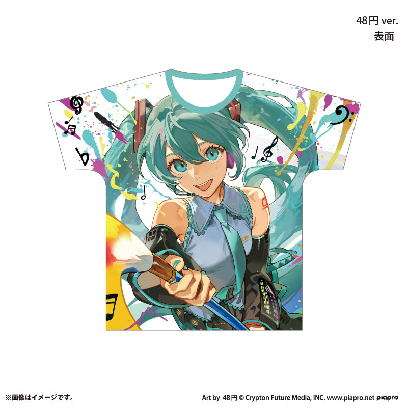 『初音ミク×スモールエス』 フルグラフィックTシャツ -48円 ver.