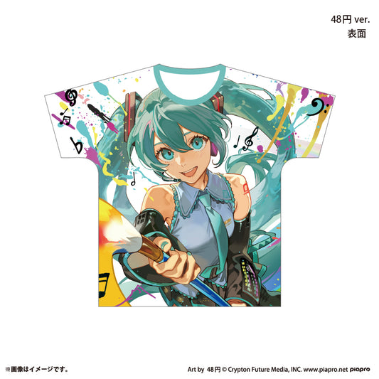 『初音ミク×スモールエス』 フルグラフィックTシャツ -48円 ver.