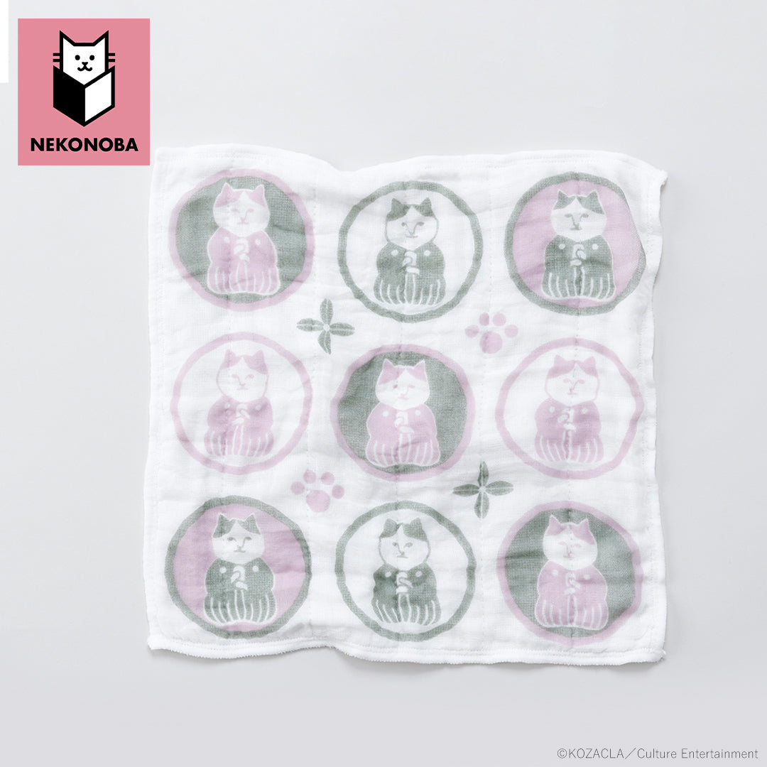 蚊帳生地ふきん　ねこ茶商[KOZACLA]