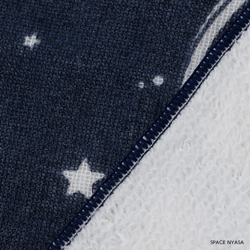 柔らかガーゼパイルハンカチ SPACE NYASA