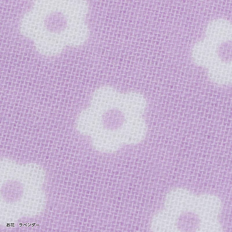 すごーく便利なタオルハンカチ　お花　ラベンダー