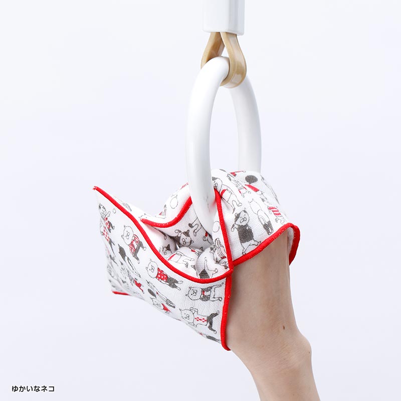 すごーく便利なタオルハンカチ　ゆかいなネコ