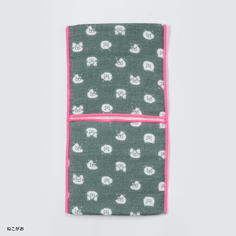すごーく便利なタオルハンカチ　ねこがお