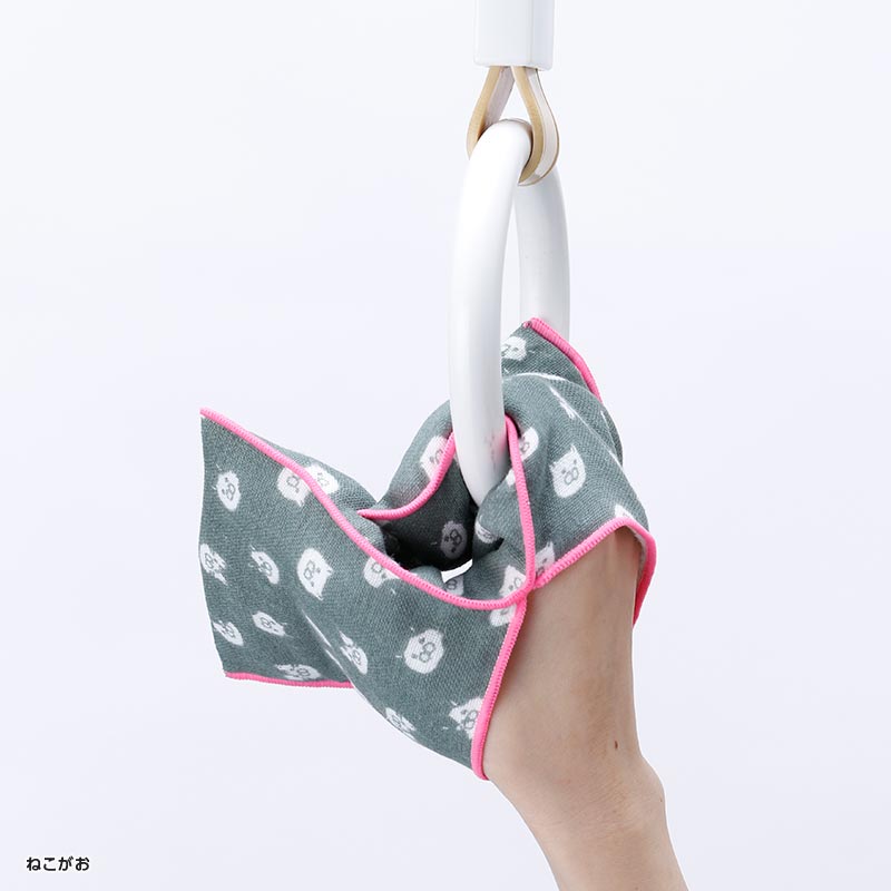 すごーく便利なタオルハンカチ　ねこがお