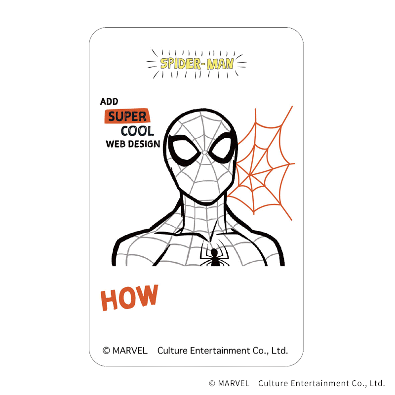 スパイダーマン MARVEL ミニカード シルエット スパイダーマンMARVEL スパイダーマン MARVEL ミニカード シルエット スパイダーマンMARVEL