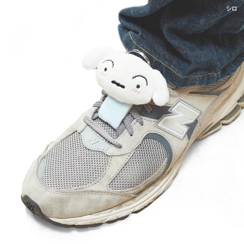 クレヨンしんちゃん 蓄光マスコットループホルダー シロ