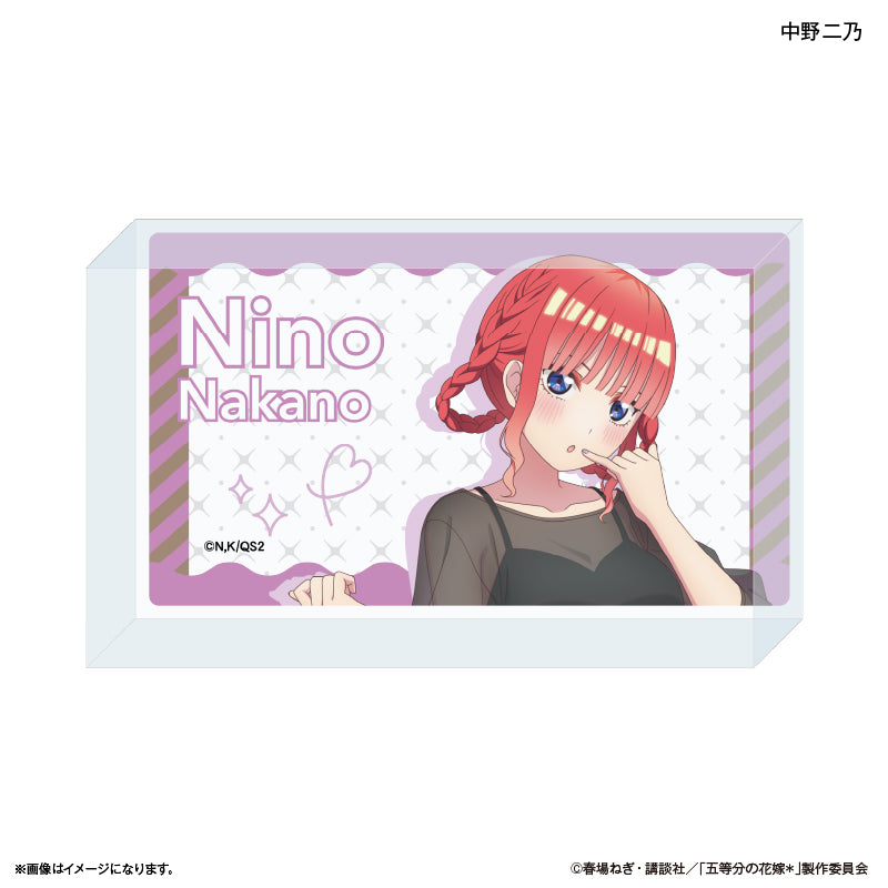TVスペシャルアニメ「五等分の花嫁＊」 アクリルブロック 中野二乃