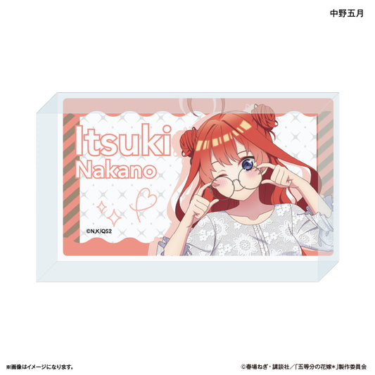 TVスペシャルアニメ「五等分の花嫁＊」 アクリルブロック 中野五月