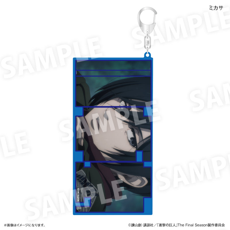 進撃の巨人 特大ネームアクリルキーホルダー ミカサ