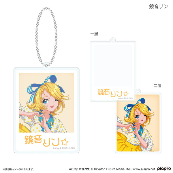 ピアプロキャラクターズ 昭和アイドル 二層アクリルキーホルダー 鏡音