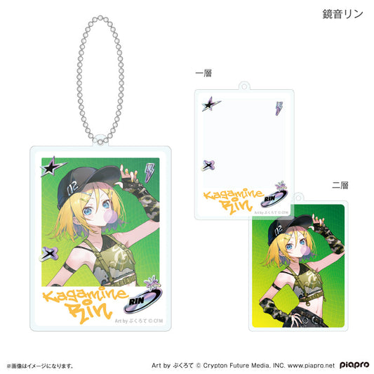 ピアプロキャラクターズ 令和アイドル 二層アクリルキーホルダー 鏡音リン