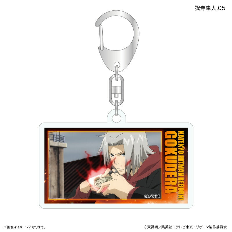 REBORN 獄寺　缶バッジ キーホルダー 家庭教師ヒットマンREBORN! だけキー 獄寺隼人だけトレーディング