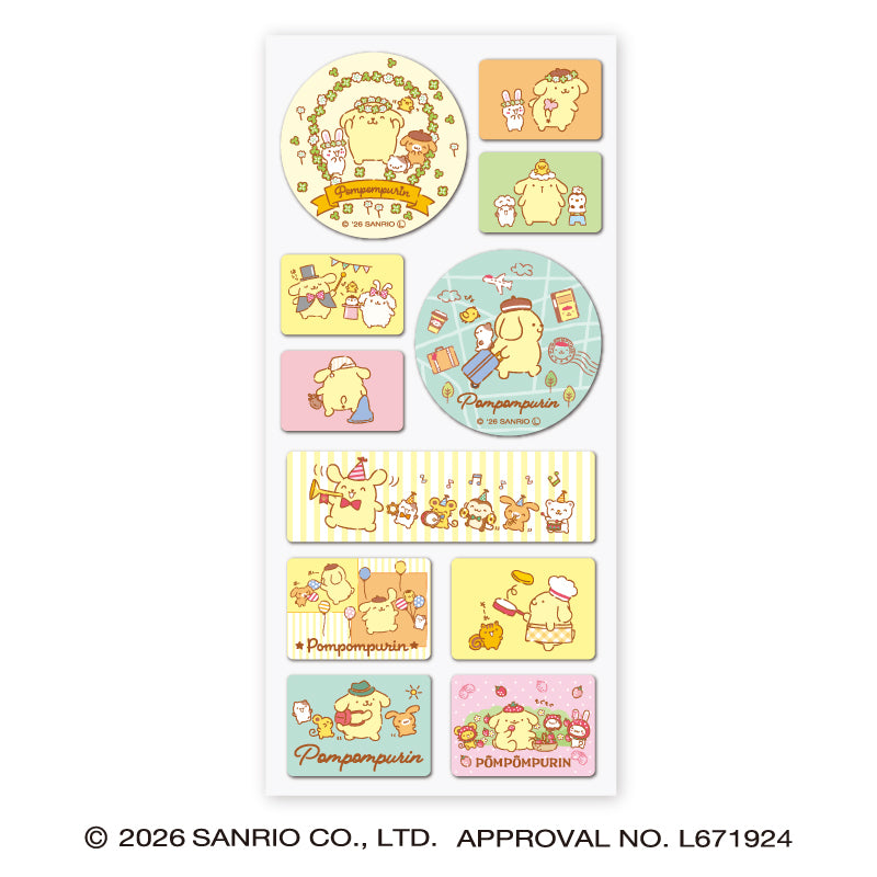サンリオ まじかる百貨店ミニシール⑤ ポムポムプリンとチームプリン