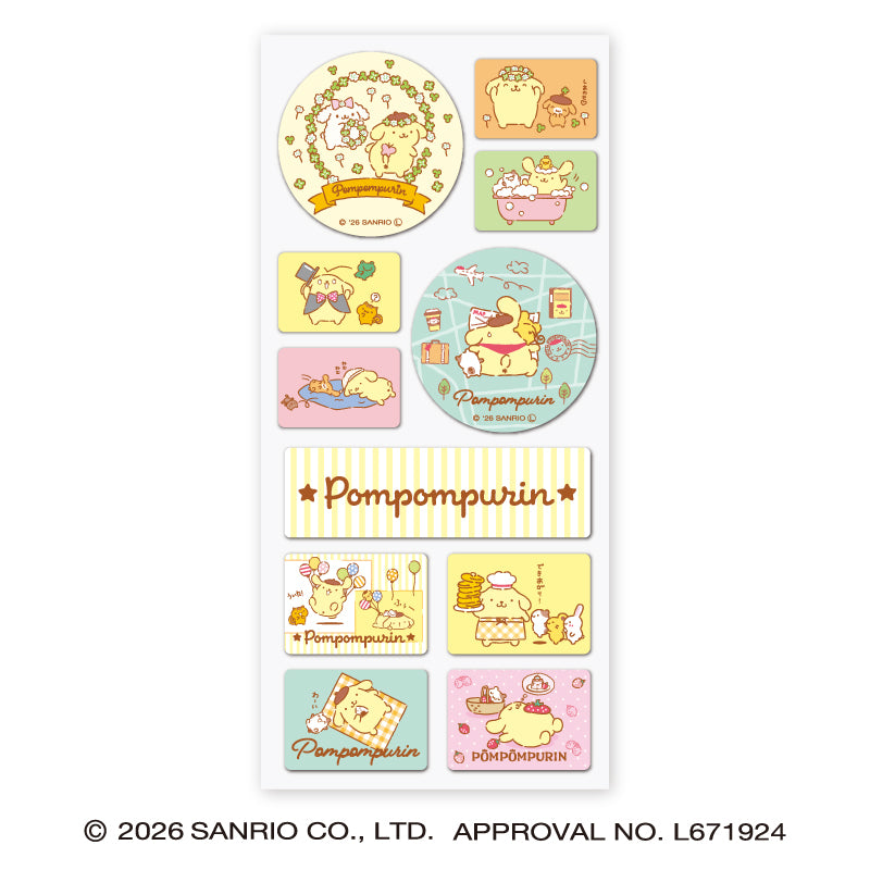 サンリオ まじかる百貨店ミニシール⑤ ポムポムプリンとチームプリン