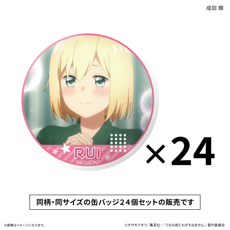 うちの弟どもがすみません だけ缶セット 成田 類だけ缶バッジ（24個）