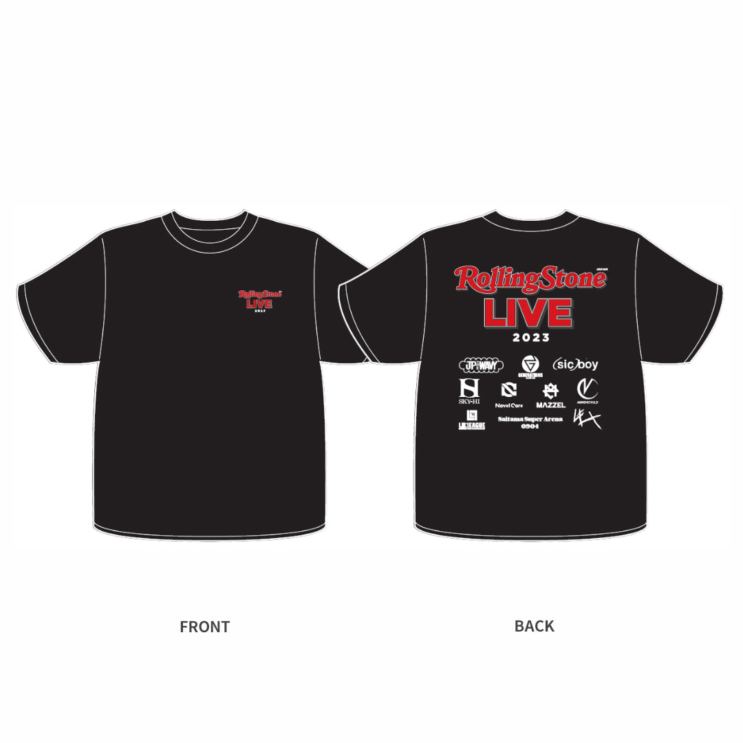 Rolling Stone Japan LIVE 2023 Tシャツ（黒）Lサイズ