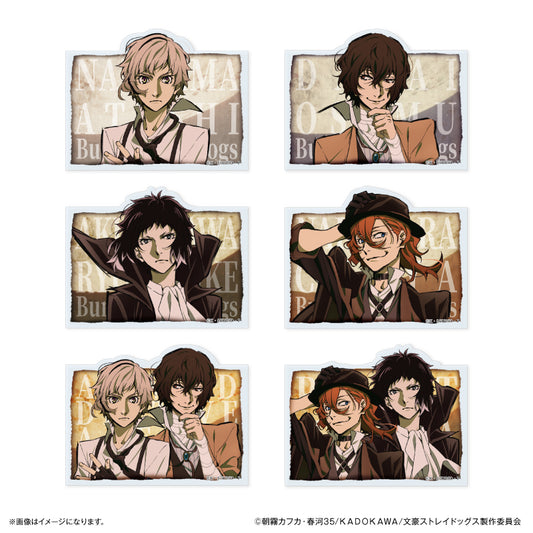 文豪ストレイドッグス トレーディングネームバッジ DEAD APPLE ver. 全6種 BOX