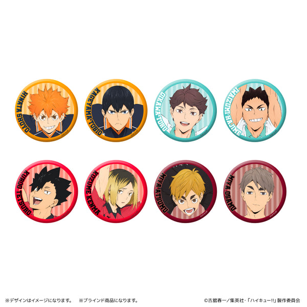 缶バッジ イニシャル体操ver. （ブラインド） 全8種 BOX ハイキュー