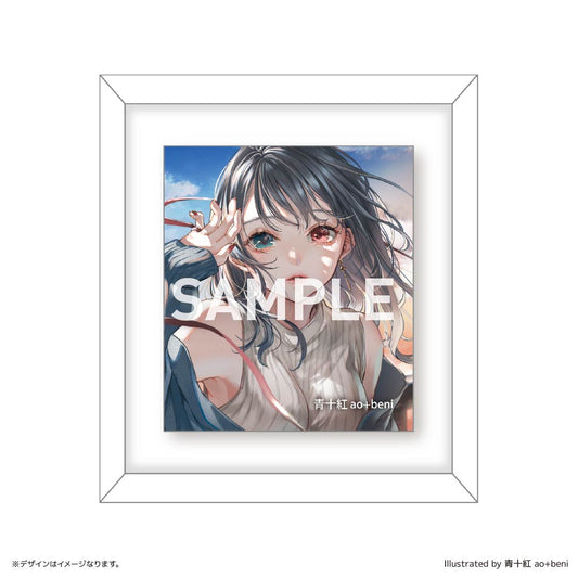 額縁マグネット 青十紅