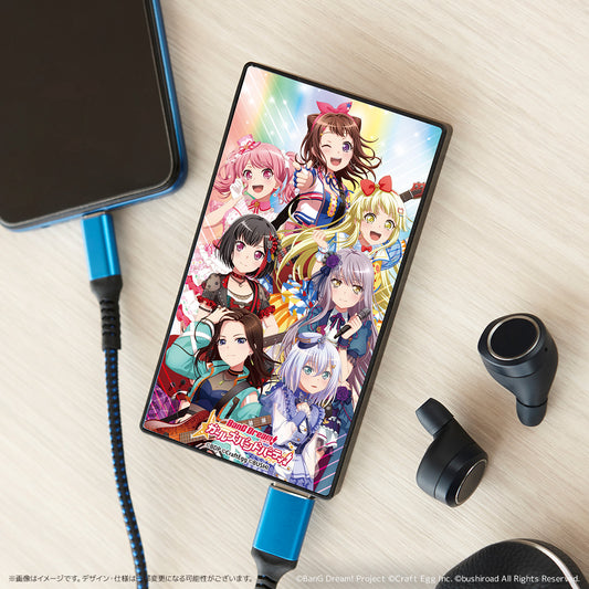 4000mAh ガラスリチウムイオンポリマー充電器 2.1A　バンドリ！ ガールズバンドパーティ！