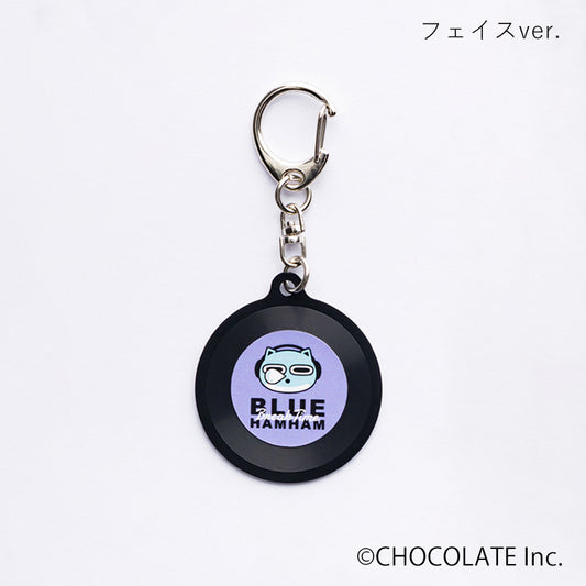 ブルーハムハム レコード風キーホルダー フェイス